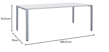 四つ折り大型テーブル 1800×770mm Amazon.co.jp: 法人様向け カグクロ ミーティングテーブル W1800
